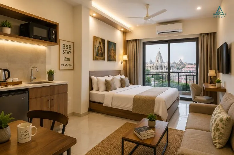 Studio apartments have become closely associated with the B&B model because they are typically more affordable, easier to maintain, and well-suited for short-term guest stays.
