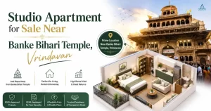 Studio apartment for sale near Banke Bihari Temple, Vrindavan
